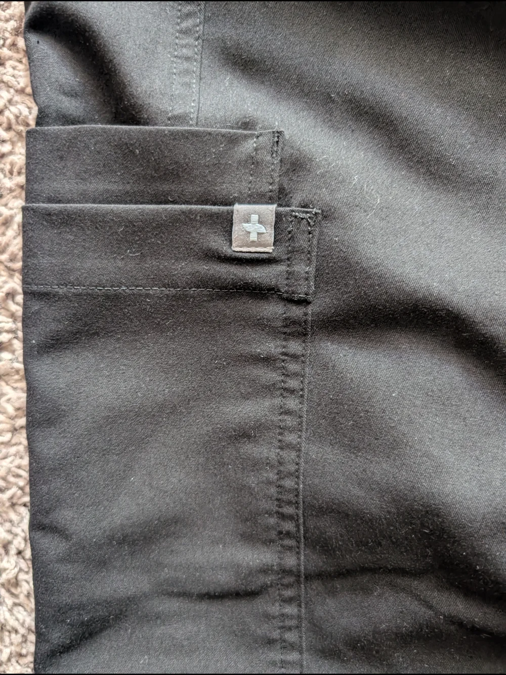 Figs Men's Vernon Cargo Scrubs Black Sz XL